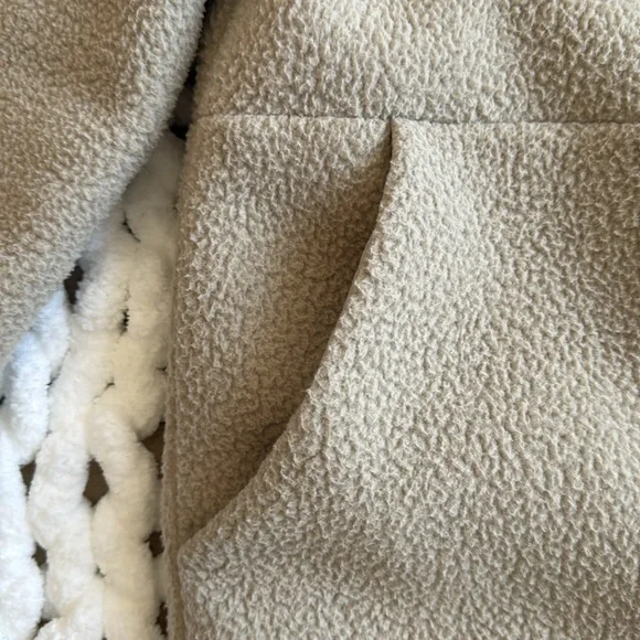 Vuori Sherpa Trench Coat Beige Size S - Picture 4 of 10